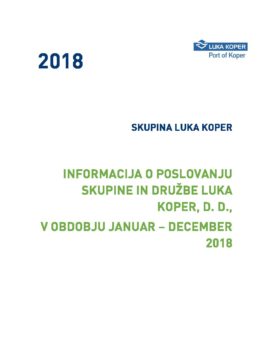 INFORMACIJA O POSLOVANJU 2018_OBJAVLJENA