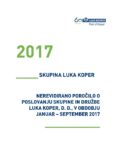 Nerevidirano poročilo o poslovanju JANUAR - SEPTEMBER 2017_za OBJAVO