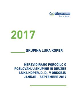 Nerevidirano poročilo o poslovanju JANUAR - SEPTEMBER 2017_za OBJAVO