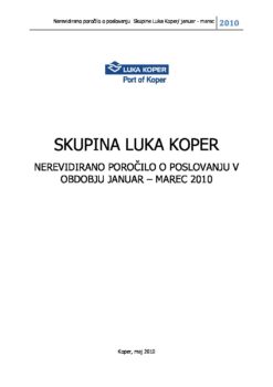 SLO Poročilo o poslovanju januar - marec borza FINAL